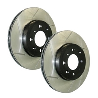 Stoptech Front Slotted Rotor Pair 09-14 WRX