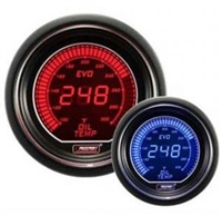 ProSport Evo Series Red/Blue Digital Oil Temperature Gauge 52mm 300 Â°F