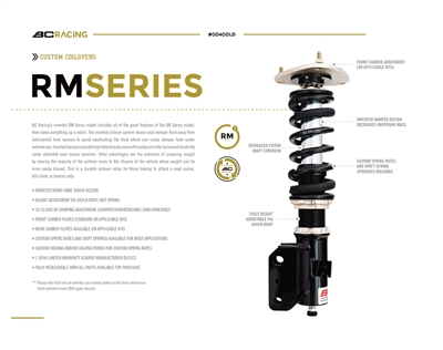 BC RM Series Coilovers 2008-2010 STI