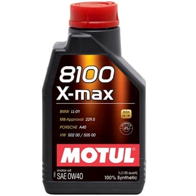 Motul 8100 X-MAX Synthetic Engine Oil 0W40 1L