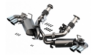 Borla S-Type Exhaust System Dual Round A/C Tips 4in x 4.75in 2020-2021 C8 Corvette