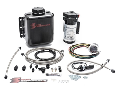 Snow Performance Stg 2 Boost Cooler F/I Prog. Water-Methanol Inj. Kit (SS Braided Line 4AN Fittings)