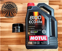 Oil Service Kit Motul 5W30 Eco-Lite with Black OEM Filter 2015-2021 Subaru WRX